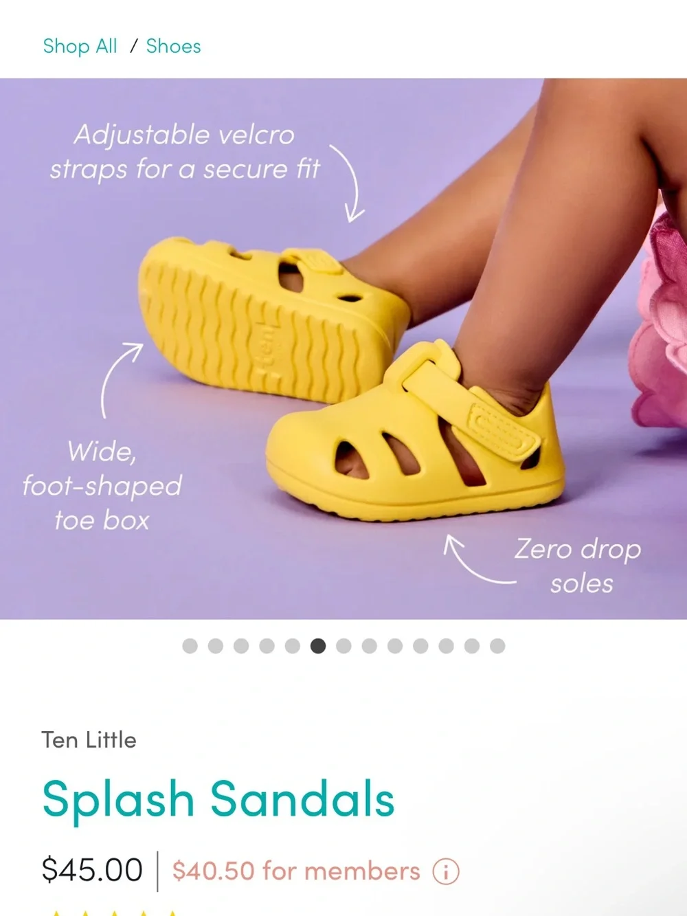 Kids Coral Pink Strap Sandals - Brand Unspecified
